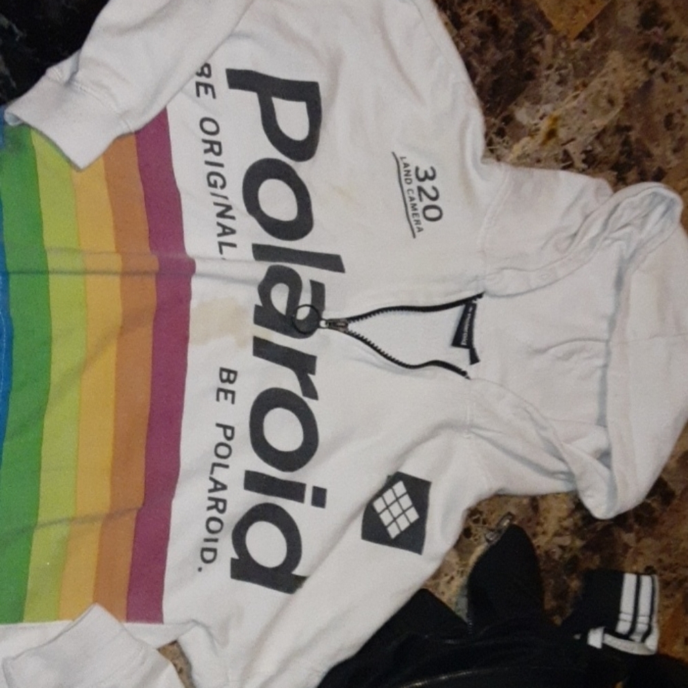 Polaroid croptop hoodie